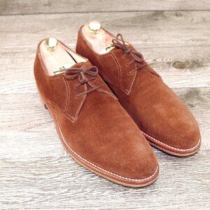 $695 Neiman Marcus GRAVATI Blucher 10 M Snuff Suede 17694 * add $15 Trees
